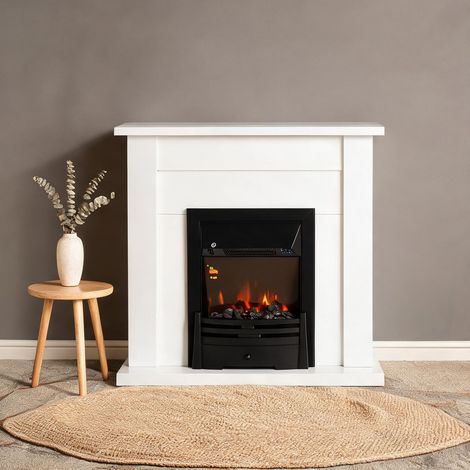 Cheminée électrique en métal MDF vidrio templado 102 x 30 x 95 cm (1/5)