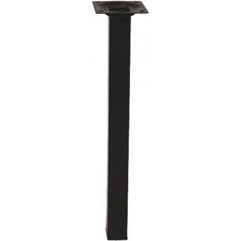 STAHLROHRFUSS Stahlrohrfuß / Möbelfuß Tischbein 12 2020 01 4-kant Schw.200mm
