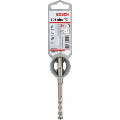 BOSCH 2608576130 Brocas martillos perforadores SDS-plus-7X 8 x 50 x 115 mm (1/4)