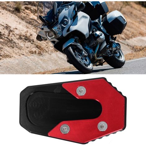 Motorradmodifikationen: Seitenständer aus Aluminiumlegierung, verbreiterte Fußrasten, verbreiterte Standfläche und rutschfeste Seitenständer. Kompatibel mit BMW R1200RT (Baujahre 2014–2018, rot). (1/5)