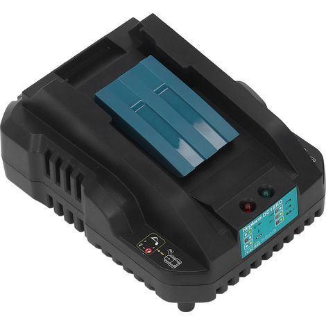 Lithium-Akkuladegerät für Elektrowerkzeuge der Modelle DC18RC, DC18RD, DC18RA und DC18SF, Netzteil AC100-240V 50-60Hz, kompatibler Ersatz, schnelles und zuverlässiges Laden. (1/5)