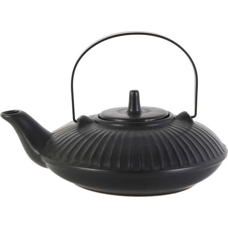 Teiera in ceramica ZENKAI da 600 ml, nera (1/5)