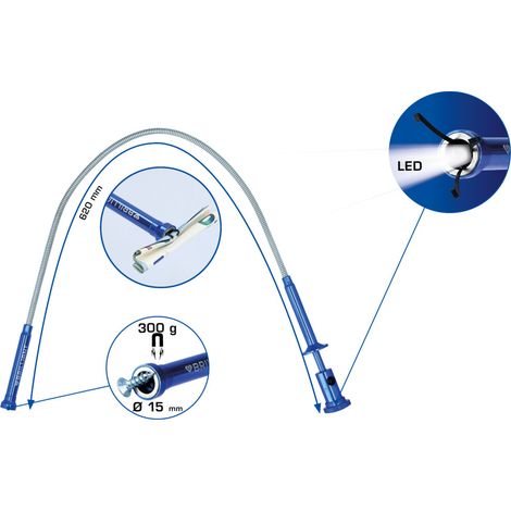 Brilliant Tools BT115908 Krallengreifer mit Magnet und LED, starr (1/5)