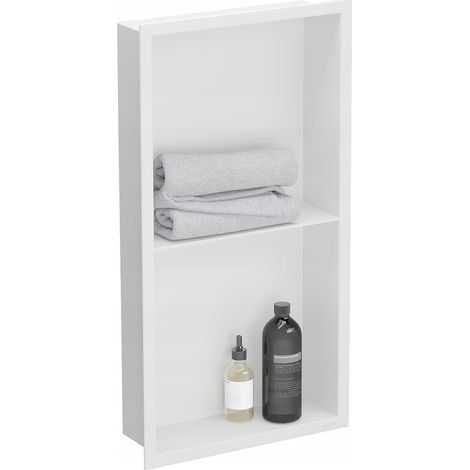 Mexen X-Wall-R étagère niche avec collerette et étagère 60 x 30 cm, blanche - 1920603010S (1/4)