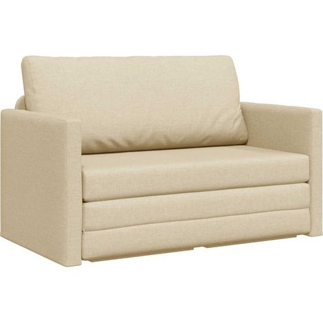 Canapé  Sofa-Lit 110cm Crème tissu (1/5)