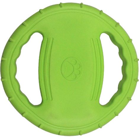 Jouet à disque volant pour chien, jouet en caoutchouc résistant aux morsures pour chien, jouet d'entraînement en plein air, jouet flottant pour animaux de compagnie, jouet à disque volant d'entraîneme (1/3)