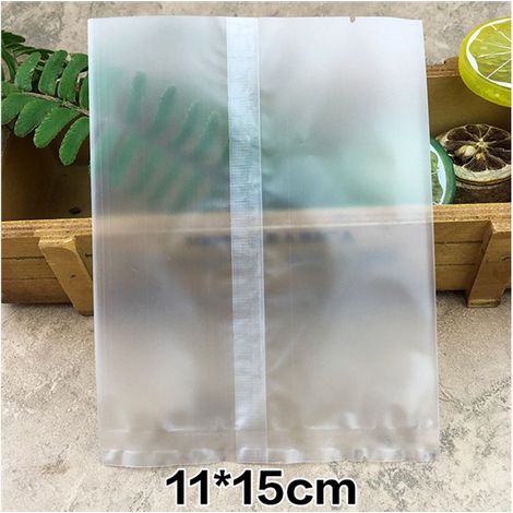 Sacs à biscuits mats givrés, 100 pièces, sac transparent thermoscellable pour emballer des biscuits, cadeaux, bonbons, aliments (1/4)