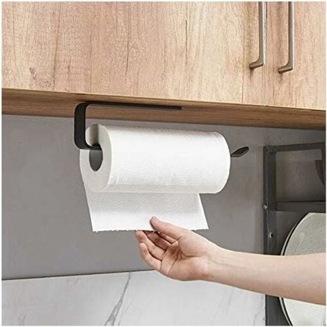 Porte Sopalin, Porte Rouleau Papier Cuisine, Porte Essuie Tout de Cuisine sous l\'armoire, Support Essuie Tout Derouleur Essuie Tout Support Sopalin Pas de Perçage (A-29,5cm) (1/3)