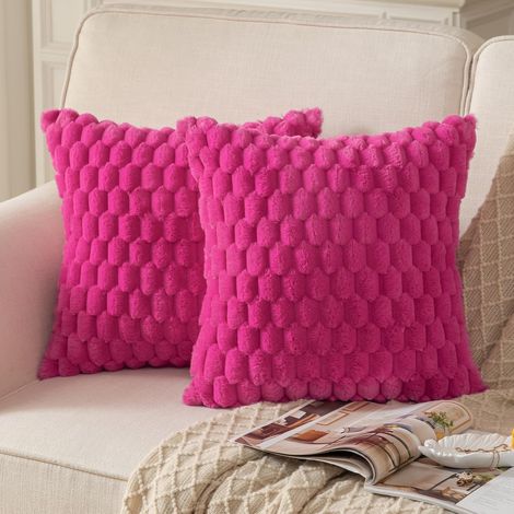 Housses de coussin décoratives en  ultra-douces pour canapés, chambres et salons, 50 x 50 cm, lot de 2