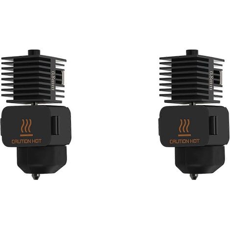 2x Hotend-Kit für Bambu Lab A1/A1 Mini Schnelllade-Hotend-Baugruppe, 0,8 mm Düse aus gehärtetem Stahl, 3D-Druckerteile