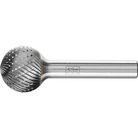 PFERD TOOLS Hartmetall Frässtift Kugel KUD Ø 20x18 mm Schaft-Ø 8 mm Z3P universal mittel kreuzverzahnt (1/4)