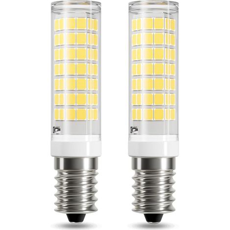 Ampoule LED E14 hotte aspirante, 7W Blanc froid 6000K, 550lm, Ampoule petite culot à vis pour hotte et frigo, Non dimmable, 2 Pièces (1/4)