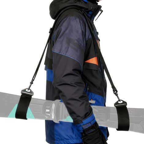 3pcs Ensemble de Sangles D'épaule et Sangles Fixation Auxiliaires pour Snowboard, Porte-Chaussures de Ski Réglable Hommes Femmes Accessoire Idéal pour Chaussures Snowboard Ski et Patins (1/5)