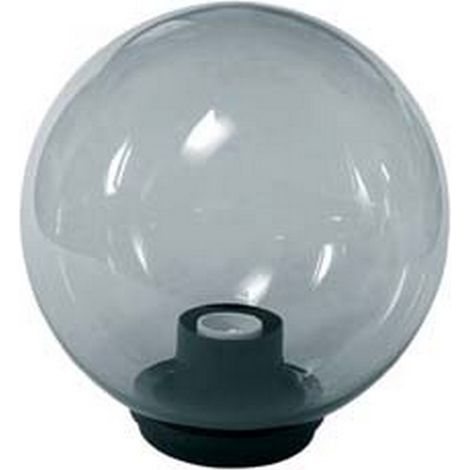 2PZ GLOBO FUME' CON BASE E PORTALAMPADE - ø mm.250 max 60w
