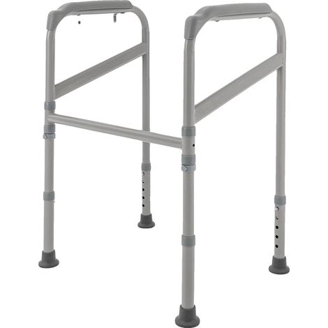 Aide au Levage des Toilettes, Hauteur Réglable, Design Pliable, Blanc