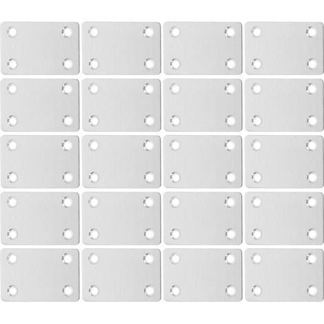 20 plaques plates en bois plaques droites en acier (1/5)