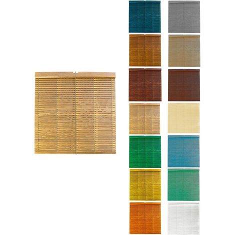 Persiana de Madera Alicantina con Polea Metálica - Estor Enrollable para Ventanas, Puertas, Salón
