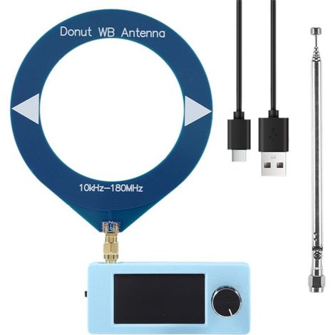 SI4732 Mini-Radioempfänger + 2 Antennentypen, Frequenzbereich 10 kHz–180 MHz, 1,9-Zoll-Bildschirm, FM/AM/LSB/USB-Kurzwellenradio SI4732