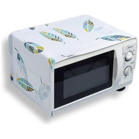 Four à micro-ondes four multifonction Housse anti-poussière Housse anti-graisse avec protection de cuisine de poche (motif plume) 85cm×35cm(Cache-poussière uniquement)