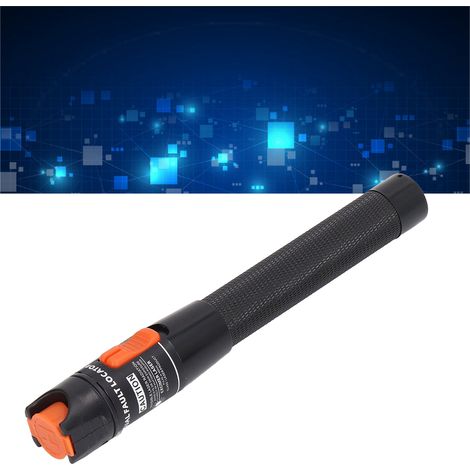 Stylo lumineux SKL HT-10 noir et rouge, en alliage d'aluminium, testeur de fibres optiques (1/5)