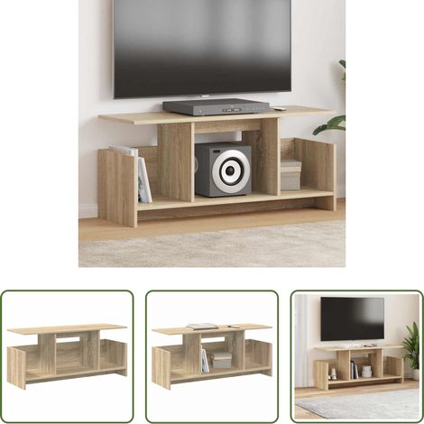 TV-Ständer Holzwerkstoff - TV-Ständer Sonoma-Eiche 102 x 35 x 45 cm Holzwerkstoff (1/5)