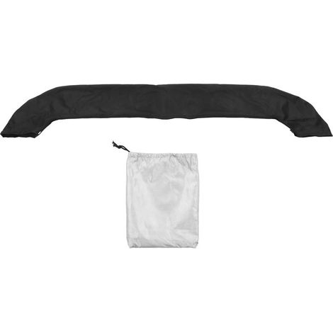 Bimini - Housse de rechange en tissu Oxford - Pliable - Imperméable - Imperméable - Protection solaire - Pour bateau - Noir