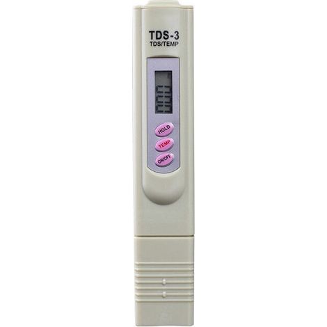 Testeur de dureté de l'eau, TDS-3, écran LCD, 0-9990 ppm, blanc
