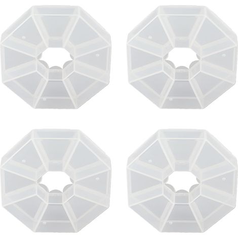 Boîte de Rangement Transparente 8 Cases Plastique Organisateur pour Bijoux Pêches Pilules (1/5)