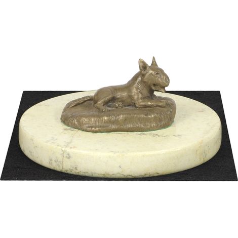 Bull Terrier, Bull Terrier I - estatuilla de perro, figura de silueta de perro, trofeo para una exposición canina de Art-Dog (1/5)