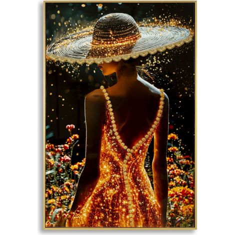 Impression décorée sur toile vernie avec cadre « grossesse » -B- 60 x 3,5 cm
X90 (1/5)