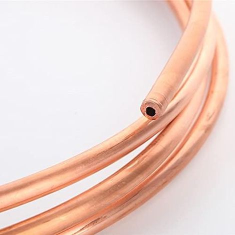 Bobine Tube Cuivre T2, 1 m, Climatisation, 10 mm x 1 mm, pour Maison et Jardin, pour Usage Quotidien (1/5)