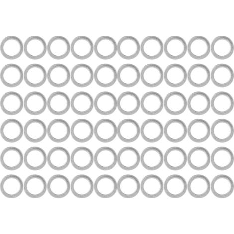 60-teiliges Edelstahl-Unterlegscheiben-Set (6 mm Innendurchmesser, 9 mm Außendurchmesser) – DIY-Reparaturset