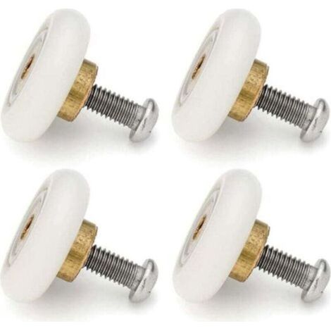 Set of 4 replacement rollers for sliding shower doors, 19 mm diameter TRIMEC (1/5)