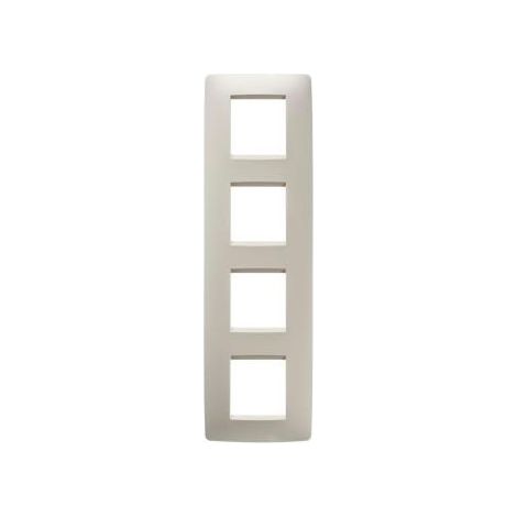PLAQUE ONE INT. 2+2+2+2P V IVOIRE GEWISS GW16129TI