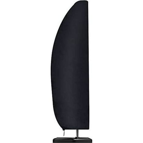 Sonnenschirmhülle, wasserdicht, winddicht, robust, 210D Ripstop Oxford, extra große Ampelhülle mit Reißverschluss (265 x 40/70/50 cm) – Schwarz (1/5)