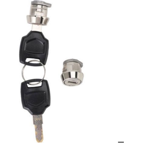 Cylindre De Verrouillage - Pour Top Case Moto - Compatible 25L À 100L - Aluminium - Ensemble Avec Clés Et Bouchons - Lot De 2 (1/5)