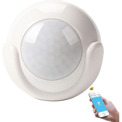 Rilevatore di movimento PIR Wi-Fi, compatibile con Alexa e Google Home - Crezuo