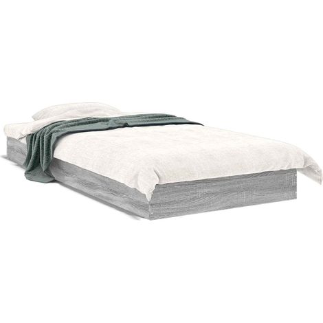 Maison Exclusive - Bodenbettgestell Grau Sonoma 80 x 200 cm Holzw
