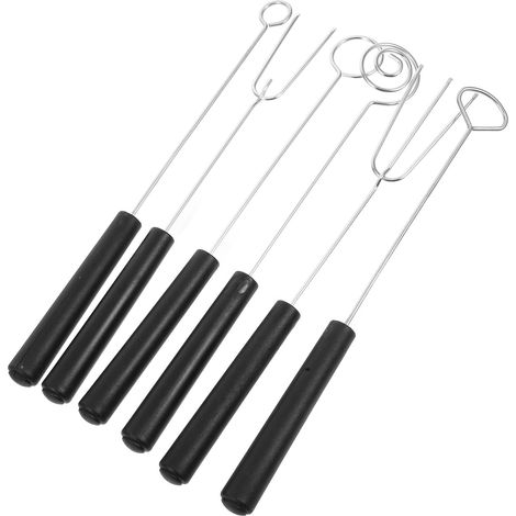Ensemble de 6 fourchettes à fondue en acier inoxydable pour fromage, dessert, trempette de bonbons, fabrication de chocolat et service de fruits (1/5)