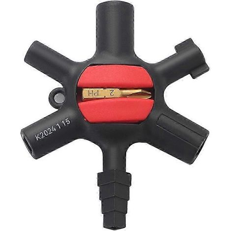 1 ensemble de boîte de distribution de clés multifonctionnelle pour armoire électrique, outil de poche universel, clé pour armoire de commande, clé à clé RK (1/5)