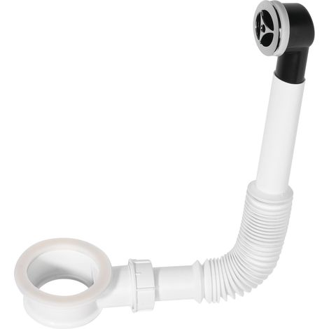 Wirquin – Siphon de lavabo flexible en plastique – Tube extensible 180 à 310 mm – Grilles rondes 22 et 33 mm – Compatible tous lavabos (1/6)