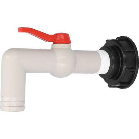 Adaptateur de Robinet IBC à 90°, Raccord de Tuyau d'Arrosage 32mm, Accessoire de Plomberie Extérieure