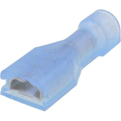 Connecteur plat 4.8mm 0.8mm femelle 1.25-2mm2 serrage isolee bleu x5