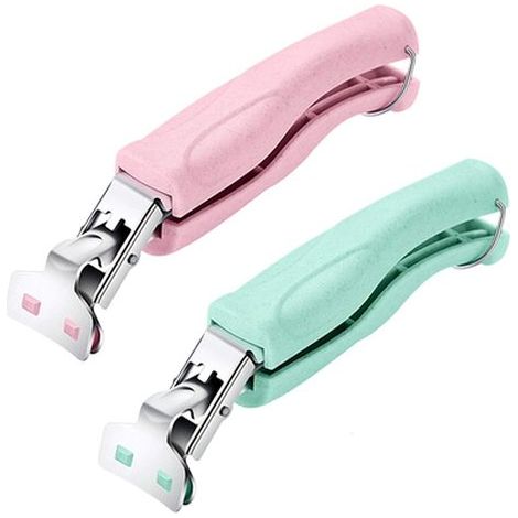 Bols,assiettes et pinces anti-brûlure en acier inoxydable – Für die Manipulation von Assistetten oder Bols chauds (Lot de 2: Vert, Rose) (1/5)