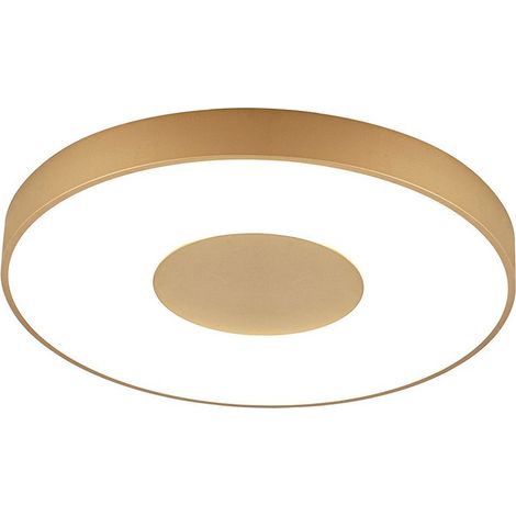 Plafonnier design, Lampe de plafond Coin LED Or en Plastique, MANTRA (1/5)
