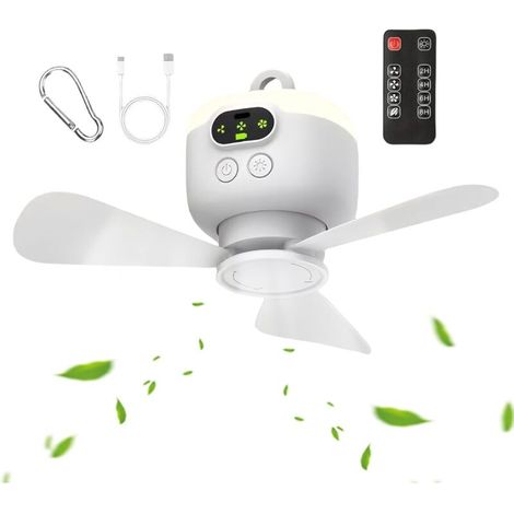 Ventilateur De Plafond Alimenté Par Batterie - Ventilateur à Gazebo avec (1/5)