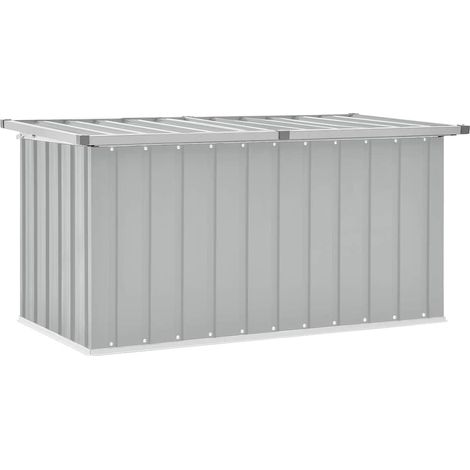 Boîte de rangement de jardin, Coffre de rangement Exterieur Gris 129x67x65 cm LKF68367