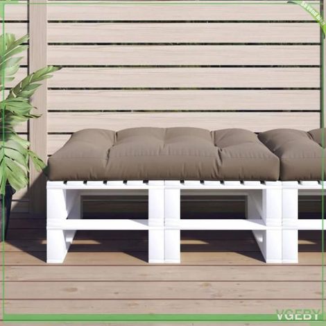 360521 Coussin de palette taupe 120x80x12 cm tissu (1/5)
