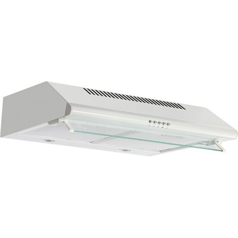 Hotte visière 60cm 322m3/h blanc - Airlux - AHC632WH