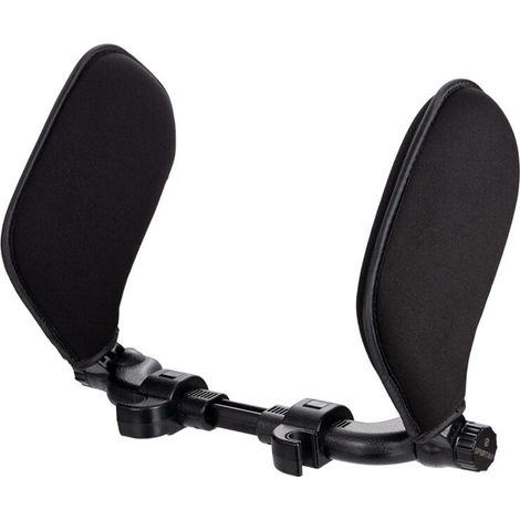 Appui-tête voiture noir 3ᵉ génération, 23.5×18×7 cm, soutien cervical ergonomique en mousse haute résilience (1/4)